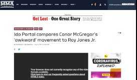 
							         Ido Portal compares Conor McGregor's 'awkward' movement to Roy ...								  
							    