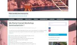 
							         Ido Portal Corset Workshop Seminarbericht 1 – Trainingsnomaden								  
							    