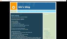 
							         Ido's Blog: Basic training								  
							    