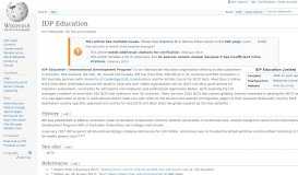 
							         IDP Education - Wikipedia								  
							    