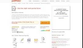 
							         Idph Web Portal - Fill Online, Printable, Fillable, Blank | PDFfiller								  
							    