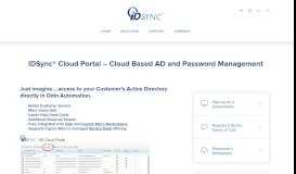 
							         IDSync® Cloud Portal								  
							    