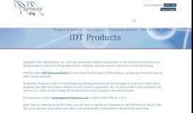 
							         IDT Products – Syntezza Bioscience								  
							    