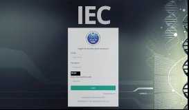 
							         IEC | Login								  
							    