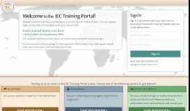 
							         IEC Training Portal								  
							    