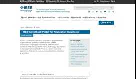 
							         IEEE CrossCheck Portal for Publication Volunteers - IEEE								  
							    