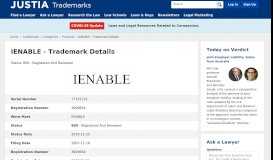 
							         IENABLE Trademark of Intertek Testing Services NA Inc ...								  
							    