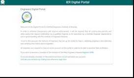 
							         IER Digital Portal								  
							    