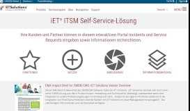 
							         iET® ITSM Self-Service-Lösung - iET Solutions								  
							    