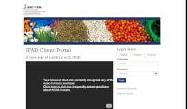
							         IFAD Client Portal								  
							    
