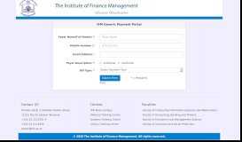 
							         IFM Payment Portal - The Institute of Finance Management:: SIS								  
							    