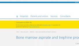 
							         IFP-0797 Bone marrow aspirate and trephine procedure - Northern ...								  
							    