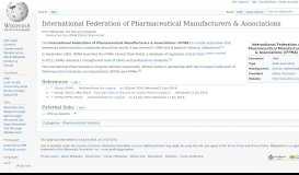 
							         IFPMA Clinical Trials Portal - Wikipedia								  
							    