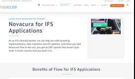 
							         IFS Applications - Novacura								  
							    
