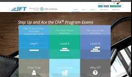 
							         IFT World - Welcome to the IFT Learning Portal								  
							    