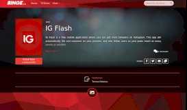 
							         IG Flash - Install Now - Binge.co								  
							    