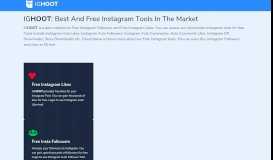 
							         IG Hoot - Free Instagram Followers and Likes [Instant-300]								  
							    