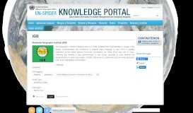 
							         IGB | UN-SPIDER Knowledge Portal								  
							    