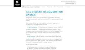 
							         IGLU Student Accommodation (Sydney) - Off Campus Accommodation								  
							    