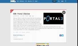 
							         IGN- Portal 2 Review | N4G								  
							    