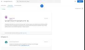 
							         igoogle import to igoogle portal - Google Product Forums								  
							    