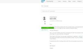 
							         IGS URL - SAP Q&A								  
							    