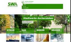 
							         Ihr regionaler Energieversorger Stadtwerke Aschersleben								  
							    