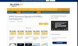 
							         IHRDC Announces Upgrade to Its IPIMS e-Learning System ...								  
							    