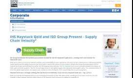
							         IHS Haystack Gold and ISO Group Present - Supply Chain ...								  
							    