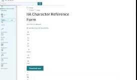 
							         IIA Character Reference Form Uploaded by zkkoech - Scribd								  
							    