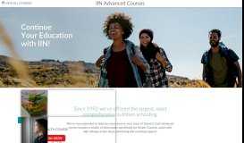 
							         IIN Advanced Courses: Homepage								  
							    
