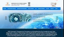 
							         IIRS-ISRO Outreach Programme								  
							    