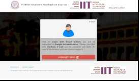 
							         IIT(BHU) Feedback Portal Odd Semester 2018-19								  
							    