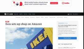 
							         Ikea sets up shop on Amazon | Retail Dive								  
							    