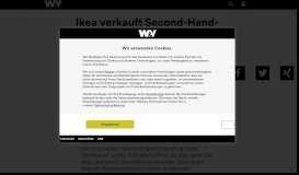 
							         Ikea verkauft Second-Hand-Möbel | W&V								  
							    