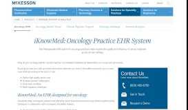 
							         iKnowMed: Oncology Practice EHR System - McKesson								  
							    