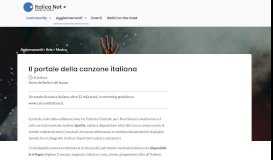 
							         Il portale della canzone italiana - Italica Net								  
							    