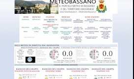 
							         Il Portale Meteo di Bassano del Grappa (Vicenza) - BENVENUTO								  
							    