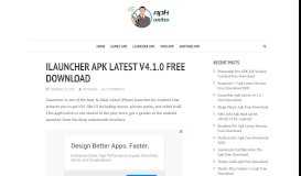 
							         iLauncher Apk Pro Latest v4.1.0 Free Download in 2019								  
							    