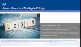 
							         iLearn - Barnet and Southgate College								  
							    