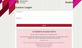 
							         iLearn - Macquarie University								  
							    