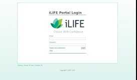 
							         iLIFE Portal Login								  
							    