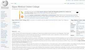 
							         Iligan Medical Center College - Wikipedia								  
							    