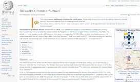 
							         Illawarra Grammar School - Wikipedia								  
							    