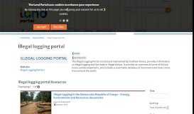 
							         Illegal logging portal | Land Portal | Securing Land Rights Through ...								  
							    