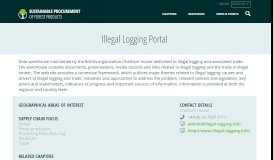 
							         Illegal Logging Portal | Sustainable Forest Products								  
							    