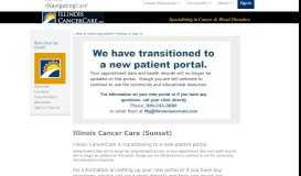 
							         Illinois Cancer Care - Navigating Care								  
							    
