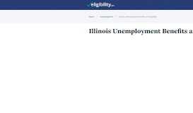 
							         Illinois (IL) Unemployment Eligibility Help - Eligibility.com								  
							    