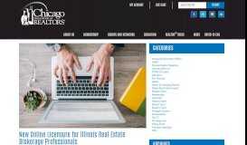 
							         Illinois Launches Online Licensure - Chicago Association of REALTORS								  
							    
