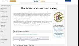 
							         Illinois state government salary - Ballotpedia								  
							    